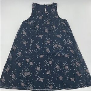 Abercrombie & Fitch Navy Floral swing tank dress